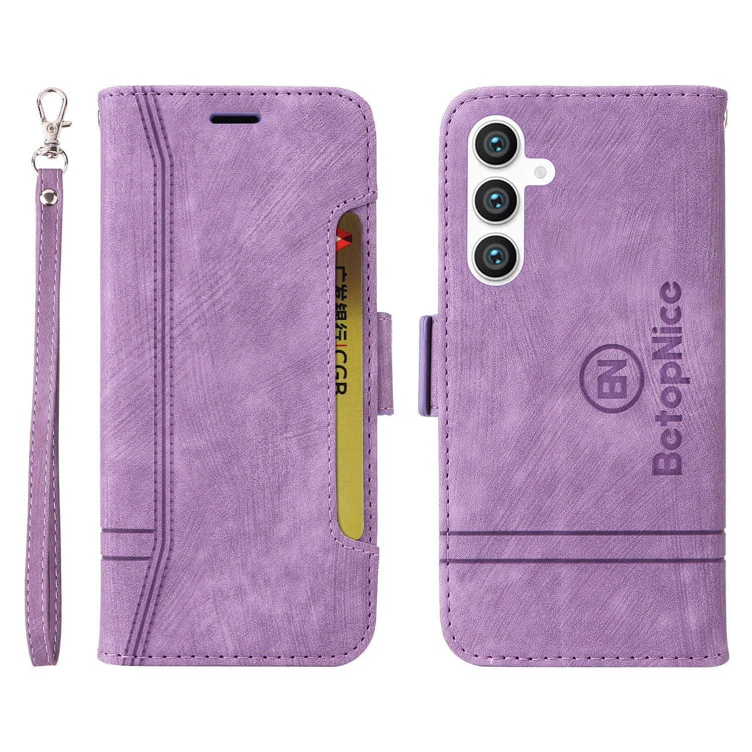 BETOPNICE 001 For Samsung Galaxy S23 FE TPU PU Leather Phone Case Shockproof Stand Wallet Cover BETOPNICE 001 For Samsung Galaxy S23 FE TPU PU Leather Phone Case Shockproof Stand Wallet Cover